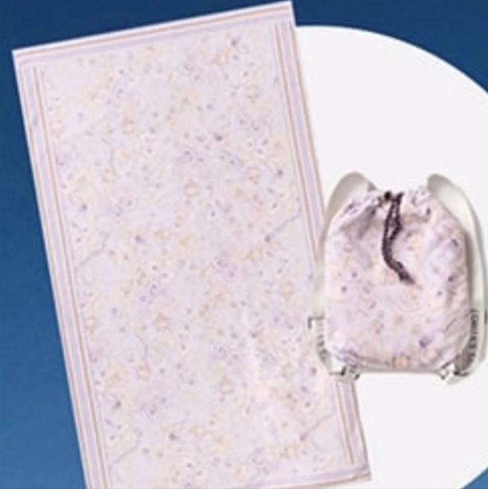 Victoria's Secret Purple and Cream Backpack Beach Towel with Elegant Design - Picture 4 of 7
